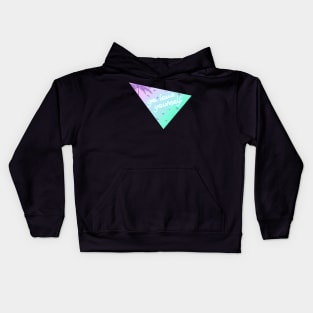 Go Love Yourself Synthwave Vaporwave Miami Aesthetic Kids Hoodie